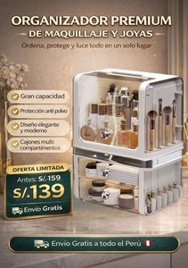 ORGANIZADOR DE MAQUILLAJE Y JOYAS
