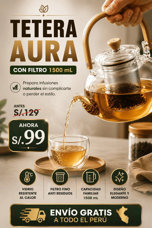 Tetera Aura con Filtro 1500 mL
